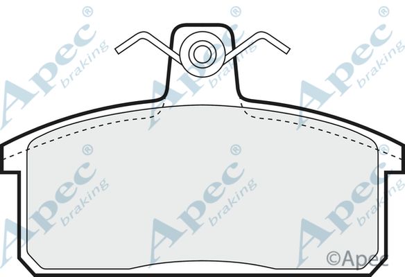 APEC BRAKING Piduriklotsi komplekt,ketaspidur PAD736